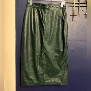 Women’s Leather Pelle Cuir Skirt Size 16